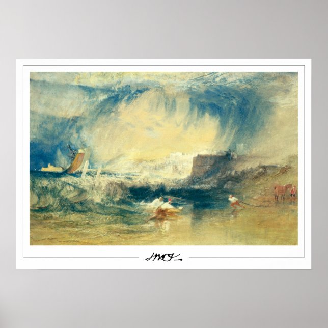 JMW Turner Zedign konstaffisch #141-3 Poster (Framsidan)