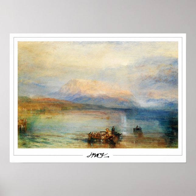 JMW Turner Zedign konstaffisch #18-3 Poster (Framsidan)