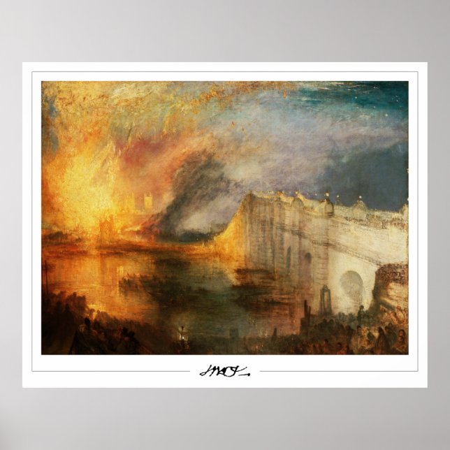 JMW Turner Zedign konstaffisch #19-3 Poster (Framsidan)