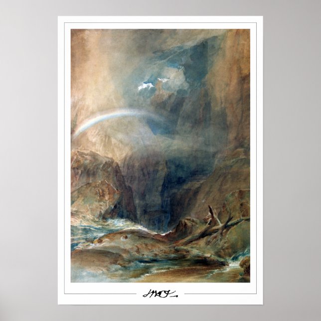 JMW Turner Zedign konstaffisch #1-3 Poster (Framsidan)