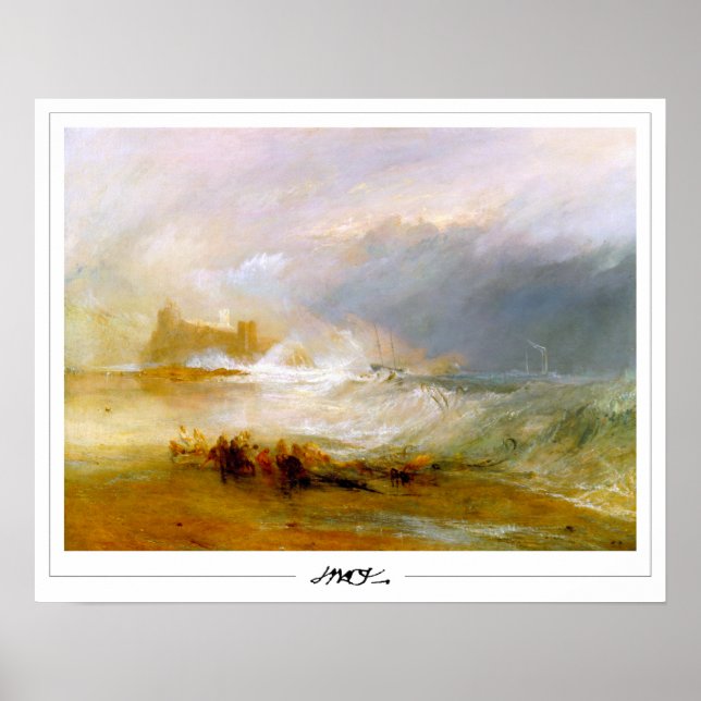 JMW Turner Zedign konstaffisch #24-3 Poster (Framsidan)