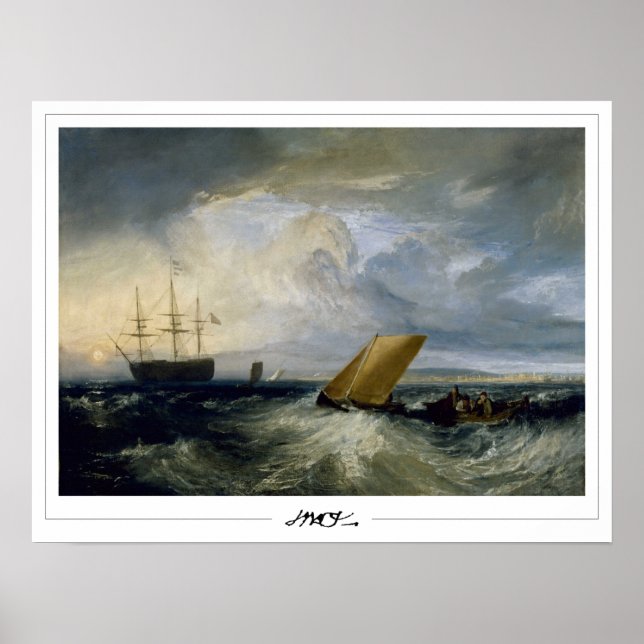 JMW Turner Zedign konstaffisch #30-3 Poster (Framsidan)