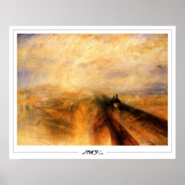 JMW Turner Zedign konstaffisch #469-3 Poster (Framsidan)