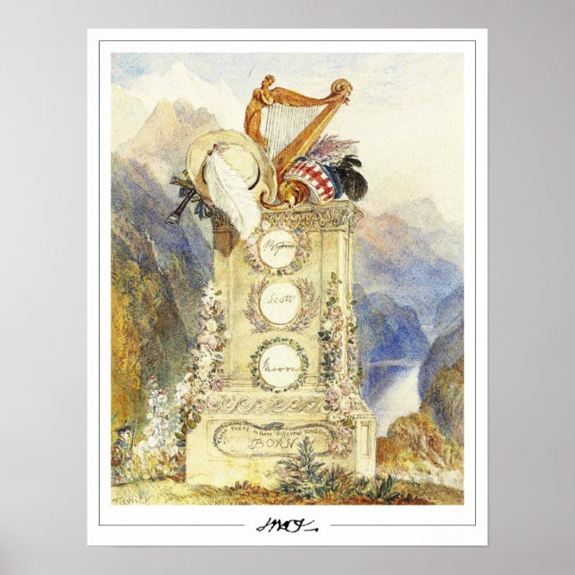 JMW Turner Zedign konstaffisch #560-3 Poster (Framsidan)