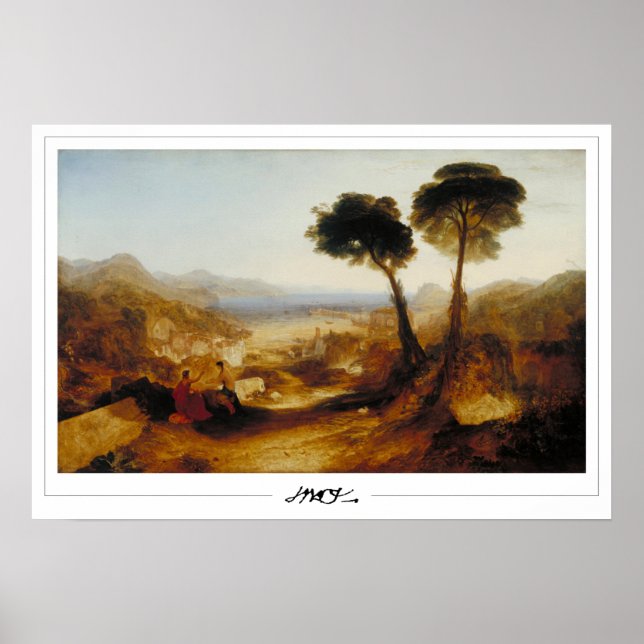 JMW Turner Zedign konstaffisch #8-3 Poster (Framsidan)