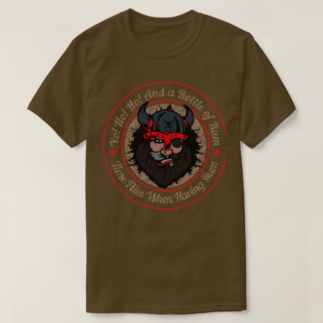JO HO OCH FLASKA AV RUM T SHIRT (Design framsida)