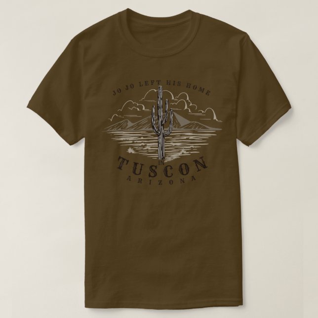 Jo Jo lämnade sitt hem i Tucson Arizona T Shirt (Design framsida)