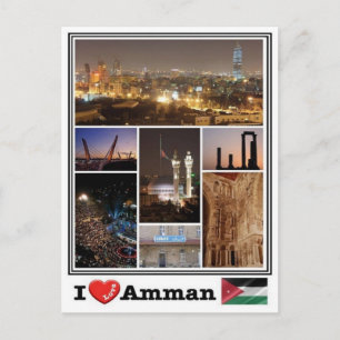 JO Jordan - Amman Vykort