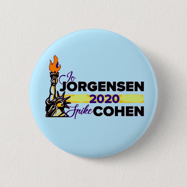 Jo Jorgensen/Spiket Cohen 2020 Knapp (Framsida)