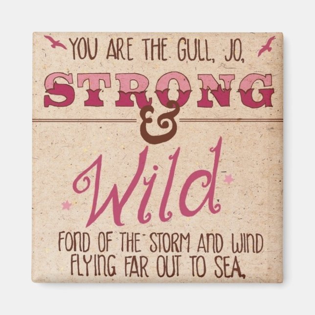 Jo, lilla kvinnor magnet (Framsidan)