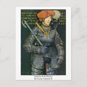 Joachim II som valman av Lucas Cranach (I) Vykort