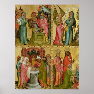 Joachims offer och Circumcision av Kristus Poster