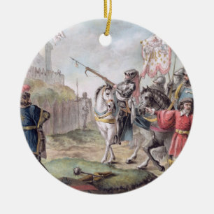 Joan av bågen (1412-31) beställer engelskaet fö julgransprydnad keramik