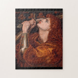 Joan av bågen, C. 1882 av Dante Gabriel Rossetti Pussel