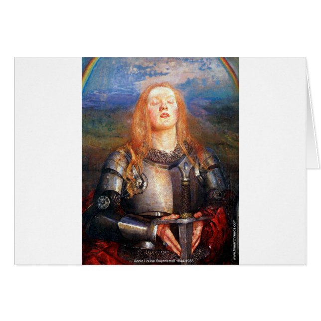 Joan av bågen hälsningskort (Framsidan Horizontal)