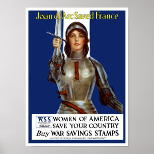 Joan av bågen sparade frankriken poster