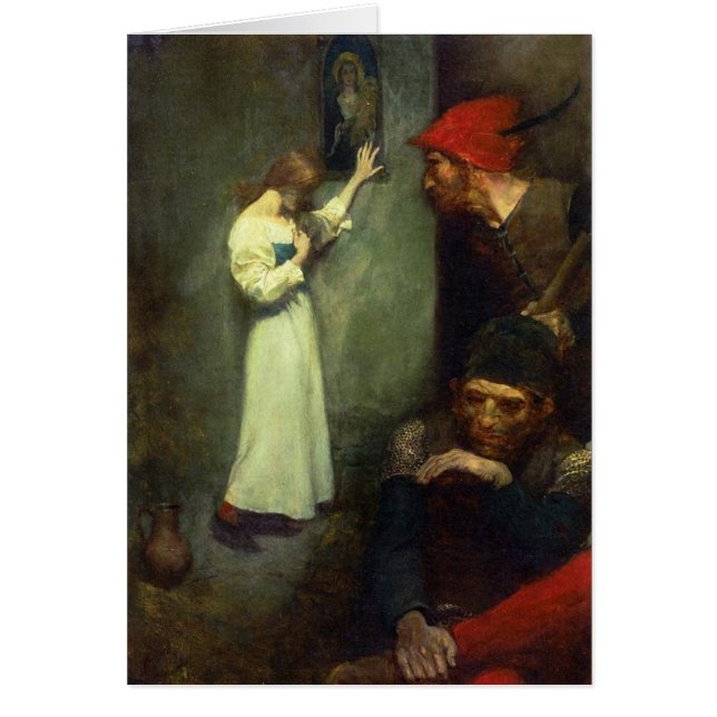 Joan av bågvakter hälsningskort (Framsidan)