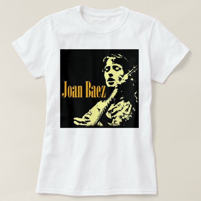 Joan Chandos Baez Land Music Human Högers Activ T Shirt (Design framsida)