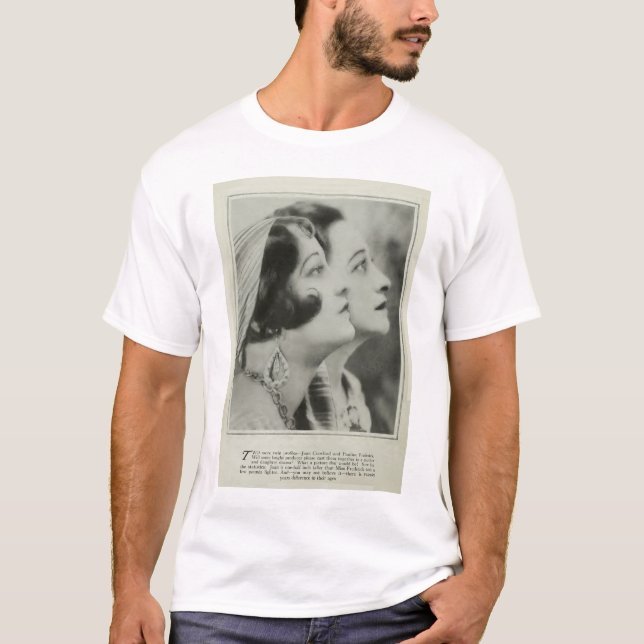 Joan Crawford/Pauline Frederick fotoT-tröja 1929 Tee Shirt (Framsida)