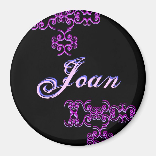 Joan Designer Namn Magnet (Framsidan)