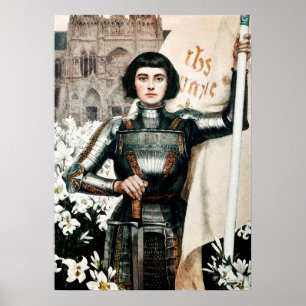 Joan i Arc av Albert Lynch Poster