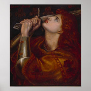 Joan i Arc av Dante Gabriel Rossetti Poster