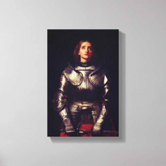Joan i Arc av John Everett Millais Canvastryck (Framsida)
