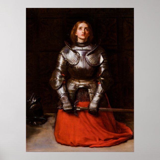Joan i Arc av John Everett Millais Poster (Framsidan)