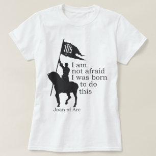 Joan i Arc Silhouette, jag är inte rädd att cite T Shirt