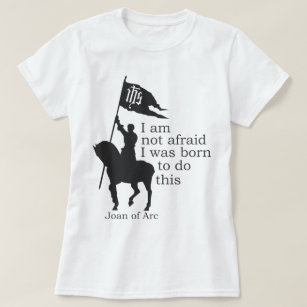 Joan i Arc Silhouette, jag är inte rädd att citera T Shirt