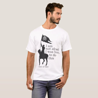 Joan i Arc Silhouette. Jag är inte rädd. T Shirt