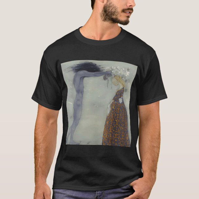 Joan Miro häst pipa och röd blomma T Shirt (Framsida)