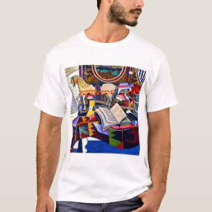 Joan Miro Horse Pipe och Red Flower T Shirt