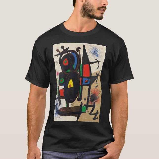 joan miro les amis du musee dart moderne de paris t shirt (Framsida)
