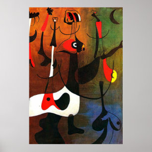 joan miro-målningar konst, abstrakt konst poster
