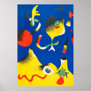 joan miro-målningar konst, abstrakt konst poster