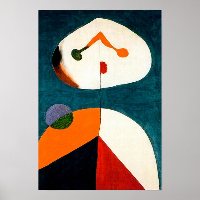 joan miro-målningar konst, abstrakt konst poster (Framsidan)