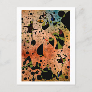 joan miro-målningar konst, abstrakt konst poster vykort