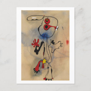 joan miro målningar konst, abstrakt konst vykort