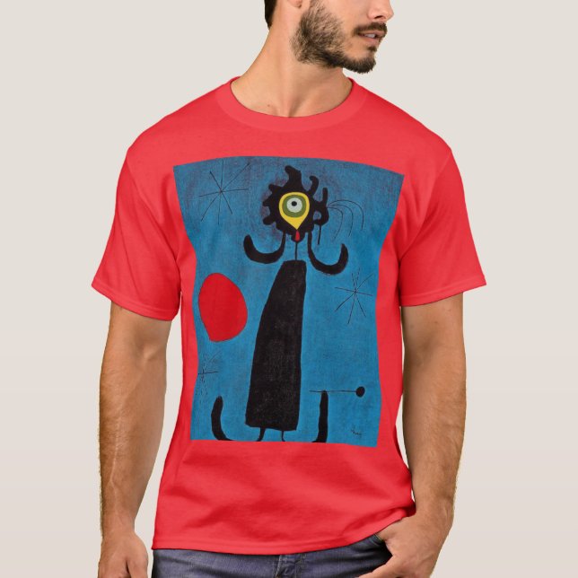 Joan Miro Woman in Front of the Sun caesium funny T Shirt (Framsida)