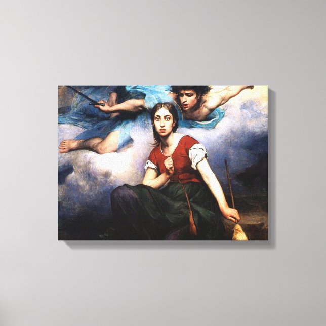 Joan of Arc av Eugène Thirion Canvastryck (Framsida)