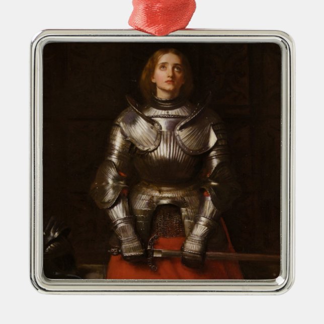 Joan of Arc (av John Everett Millais) Julgransprydnad Metall (Framsidan)
