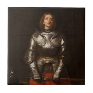 Joan of Arc (av John Everett Millais) Kakelplatta