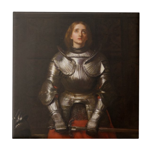 Joan of Arc (av John Everett Millais) Kakelplatta (Framsidan)