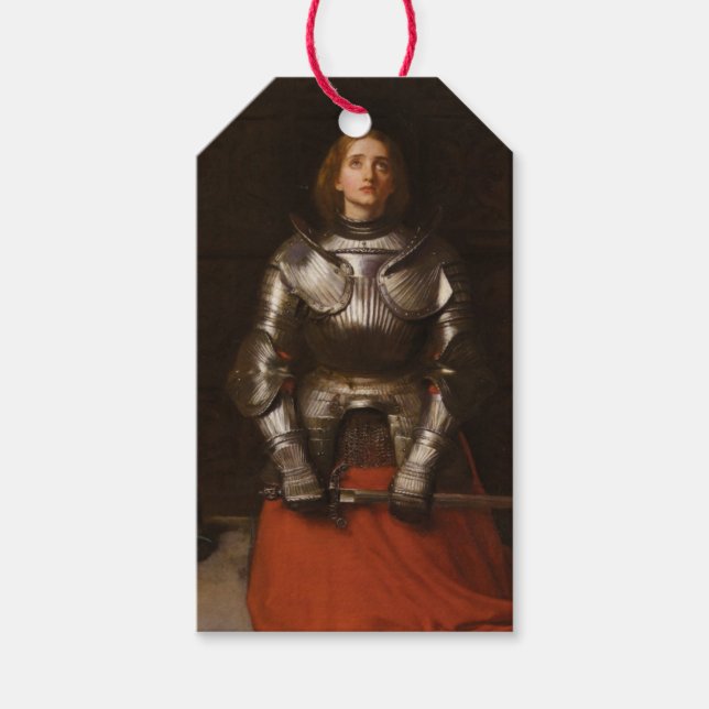 Joan of Arc (av John Everett Millais) Presentetikett (Framsidan)