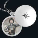 Joan of Arc Berlockhalsband<br><div class="desc">Det här är vår förbluffande St Joan i Arc-skåpet. Det är ett vackert bild i Orleans Maid i hennes stridstruppar och håller ett svärd. St. Joan's Feast Day är den 30 maj. Hon blev kanoniserad 1920. Ett underbart skåp antingen för dig själv eller som gåva till en älskad.</div>