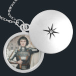 Joan of Arc Berlockhalsband<br><div class="desc">Det här är vår förbluffande St Joan i Arc-skåpet. Det är ett vackert bild i Orleans Maid i hennes stridstruppar och håller ett svärd. St. Joan's Feast Day är den 30 maj. Hon blev kanoniserad 1920. Ett underbart skåp antingen för dig själv eller som gåva till en älskad.</div>