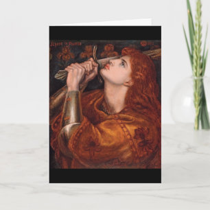 Joan of Arc, c. 1882 från Dante Gabriel Rossetti Kort