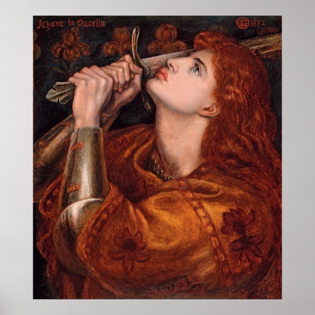 Joan of Arc, c. 1882 från Dante Gabriel Rossetti Poster (Framsidan)