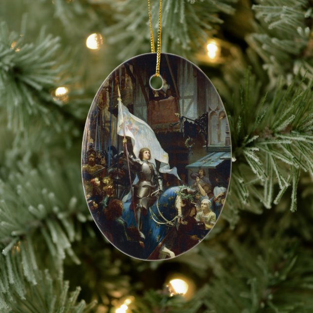 Joan of Arc enter Orléans Julgransprydnad Keramik (Träd)